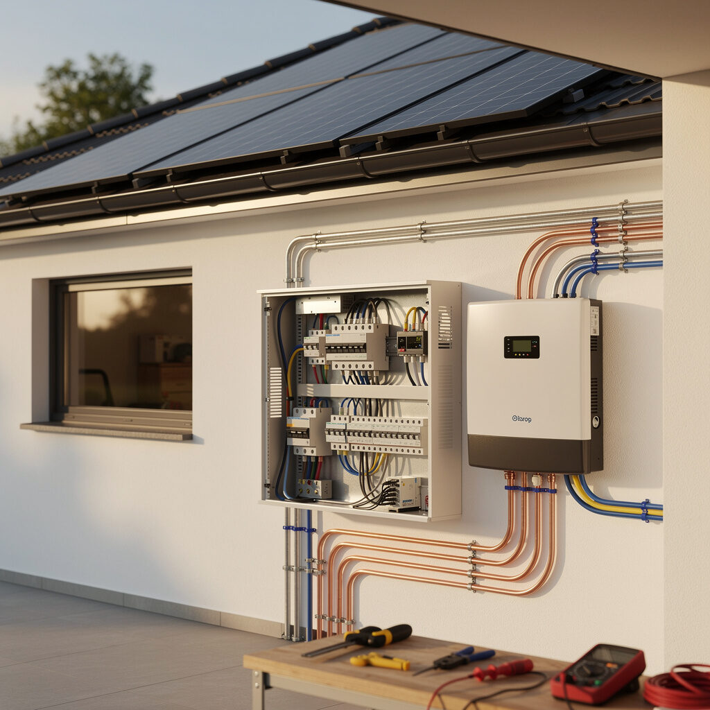 Einbindung Solaranlage Hauselektrik – Bechtold Solar-Technik GmbH