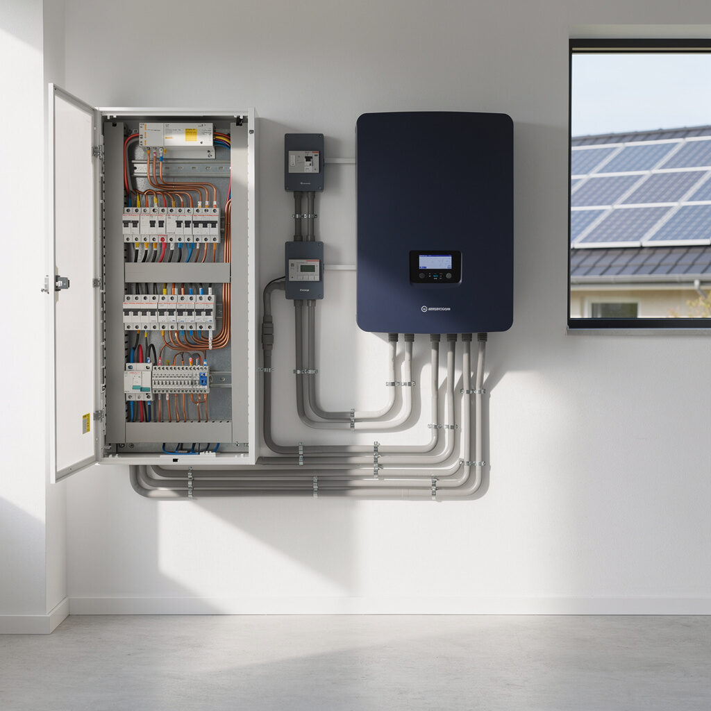 Einbindung Solaranlage Hauselektrik – Bechtold Solar-Technik GmbH